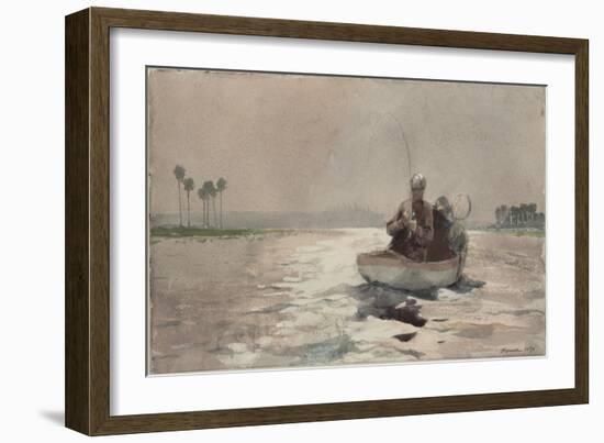 Bass Fishing - Florida, 1890-Winslow Homer-Framed Giclee Print