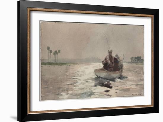 Bass Fishing - Florida, 1890-Winslow Homer-Framed Giclee Print