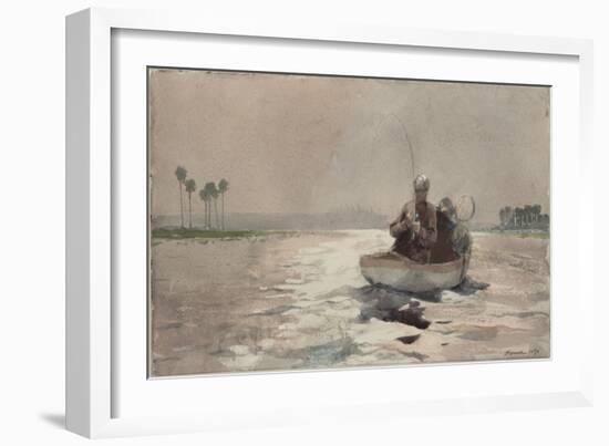 Bass Fishing - Florida, 1890-Winslow Homer-Framed Giclee Print