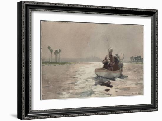 Bass Fishing - Florida, 1890-Winslow Homer-Framed Giclee Print