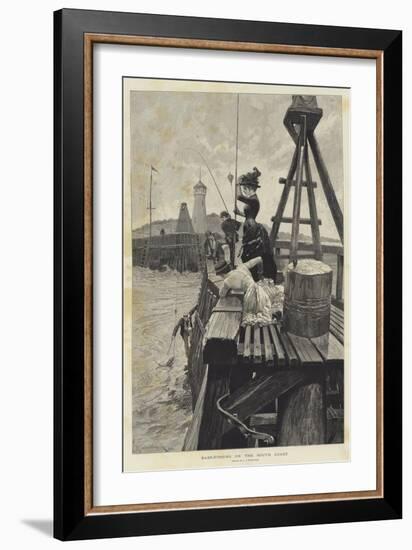 Bass-Fishing on the South Coast-Richard Caton Woodville II-Framed Giclee Print