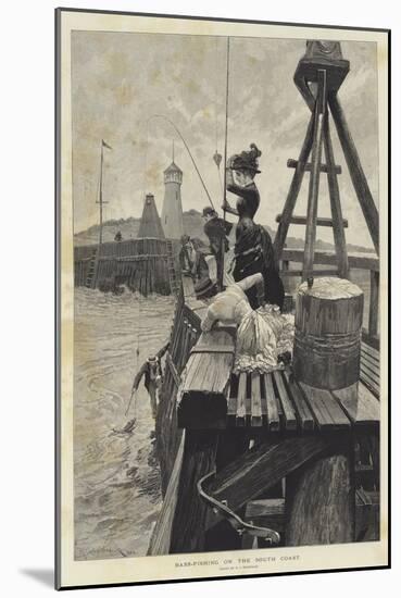 Bass-Fishing on the South Coast-Richard Caton Woodville II-Mounted Giclee Print