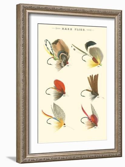 Bass Flies II-null-Framed Art Print