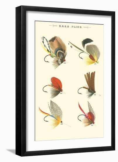 Bass Flies II-null-Framed Art Print
