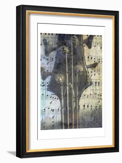Bass Guitar-Sheldon Lewis-Framed Art Print