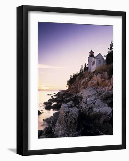 Bass Harbor Head Lighthouse, Acadia Nat. Park, Maine, USA-Walter Bibikow-Framed Photographic Print