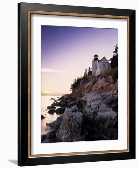 Bass Harbor Head Lighthouse, Acadia Nat. Park, Maine, USA-Walter Bibikow-Framed Photographic Print