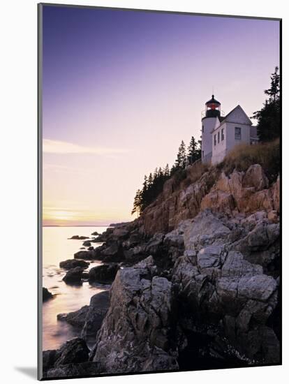 Bass Harbor Head Lighthouse, Acadia Nat. Park, Maine, USA-Walter Bibikow-Mounted Photographic Print