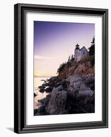 Bass Harbor Head Lighthouse, Acadia Nat. Park, Maine, USA-Walter Bibikow-Framed Photographic Print