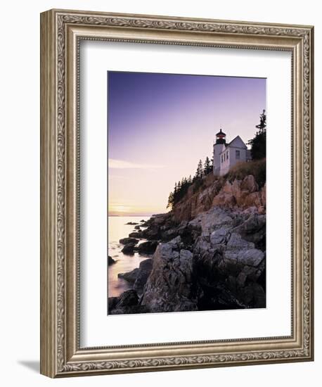 Bass Harbor Head Lighthouse, Acadia Nat. Park, Maine, USA-Walter Bibikow-Framed Photographic Print