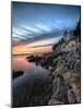 Bass Harbor Head Lighthouse at Sunset, Maine-George Oze-Mounted Photographic Print