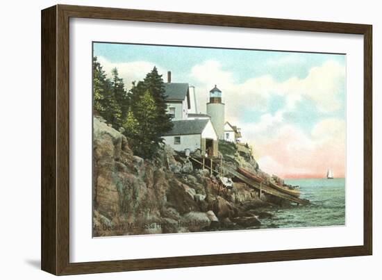 Bass Harbor Head Lighthouse, Maine-null-Framed Art Print