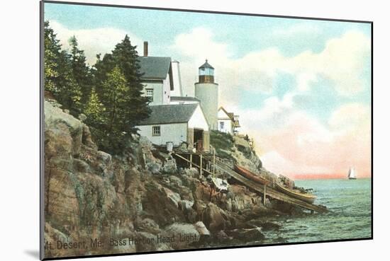 Bass Harbor Head Lighthouse, Maine-null-Mounted Art Print