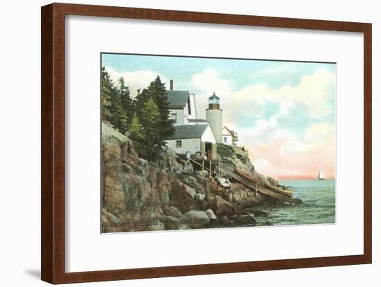 Bass Harbor Head Lighthouse, Maine-null-Framed Art Print