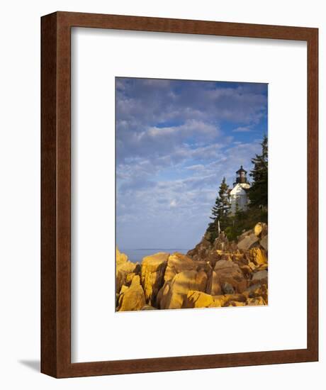 Bass Harbor Lighthouse in Acadia National Park, Maine, USA-Chuck Haney-Framed Photographic Print