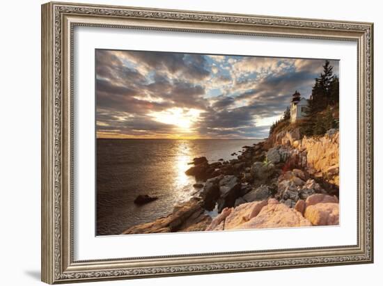 Bass Harbor Lighthouse-Michael Hudson-Framed Art Print