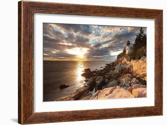 Bass Harbor Lighthouse-Michael Hudson-Framed Art Print