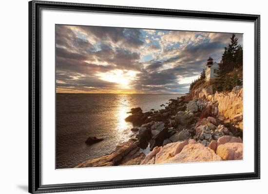 Bass Harbor Lighthouse-Michael Hudson-Framed Art Print