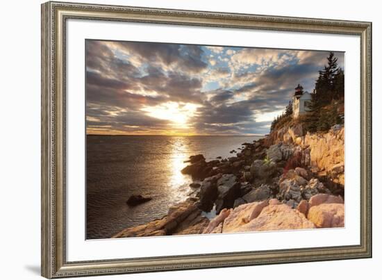 Bass Harbor Lighthouse-Michael Hudson-Framed Art Print