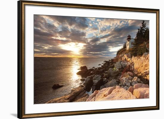 Bass Harbor Lighthouse-Michael Hudson-Framed Art Print