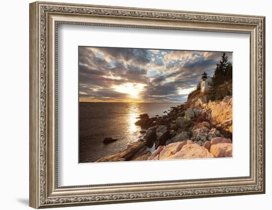 Bass Harbor Lighthouse-Michael Hudson-Framed Art Print