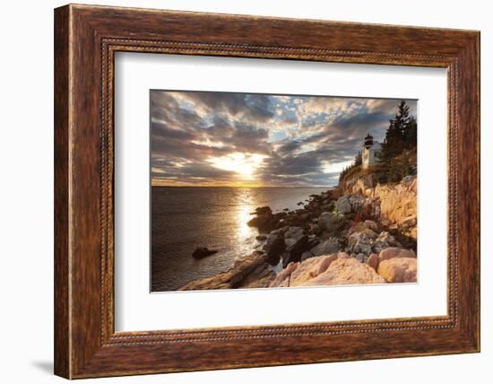 Bass Harbor Lighthouse-Michael Hudson-Framed Art Print