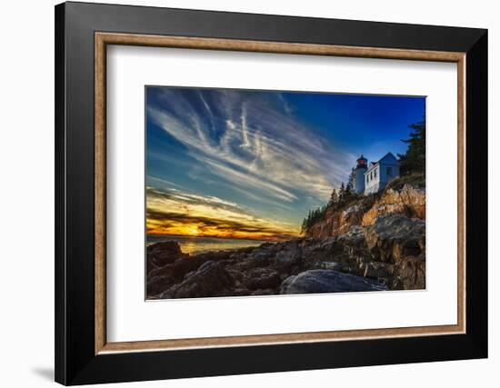 Bass Harbor Lighthouse-Robert Lott-Framed Art Print