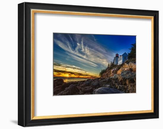 Bass Harbor Lighthouse-Robert Lott-Framed Art Print