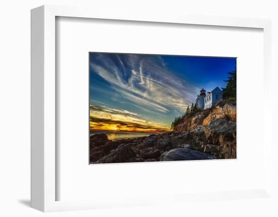 Bass Harbor Lighthouse-Robert Lott-Framed Art Print