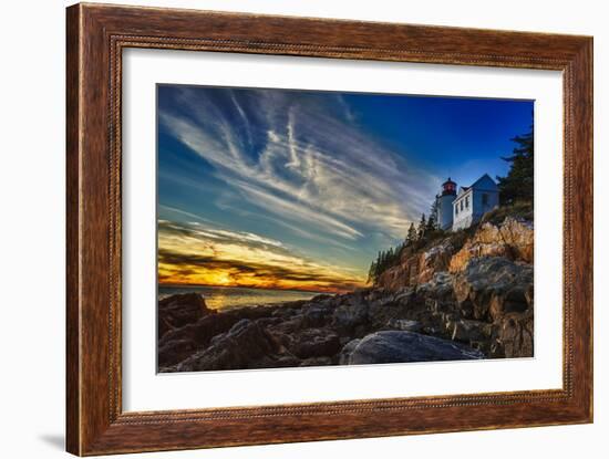 Bass Harbor Lighthouse-Robert Lott-Framed Art Print