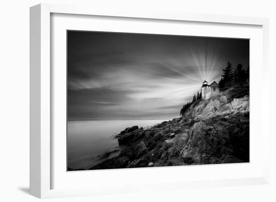 Bass Harbor Lighthouse-Moises Levy-Framed Photographic Print