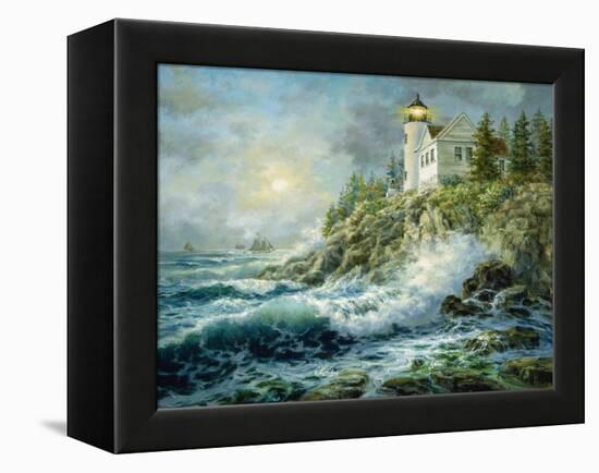 Bass Harbor Lighthouse-Nicky Boehme-Framed Premier Image Canvas