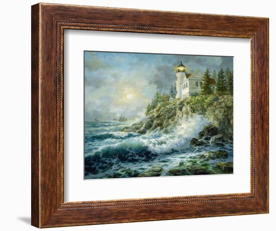 Bass Harbor Lighthouse-Nicky Boehme-Framed Giclee Print