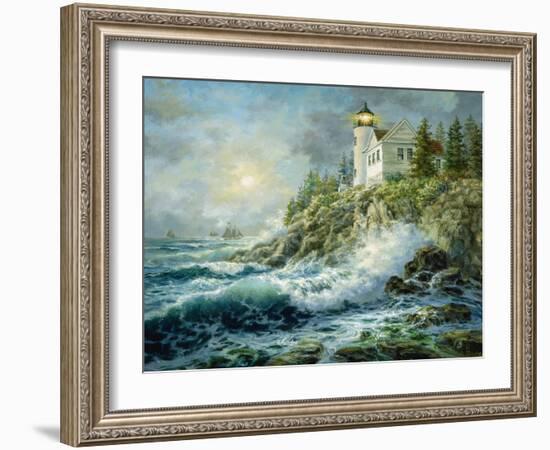 Bass Harbor Lighthouse-Nicky Boehme-Framed Giclee Print