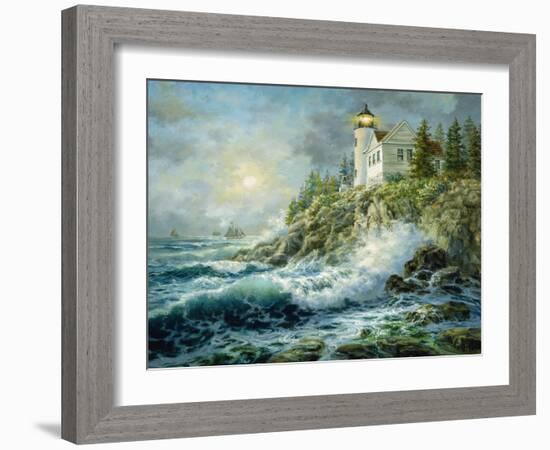 Bass Harbor Lighthouse-Nicky Boehme-Framed Giclee Print