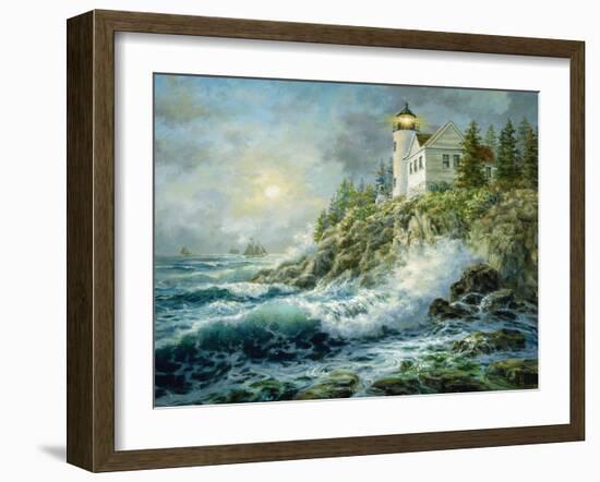 Bass Harbor Lighthouse-Nicky Boehme-Framed Giclee Print