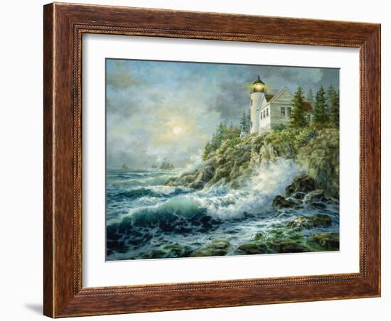 Bass Harbor Lighthouse-Nicky Boehme-Framed Giclee Print