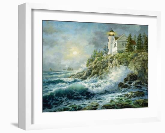 Bass Harbor Lighthouse-Nicky Boehme-Framed Giclee Print