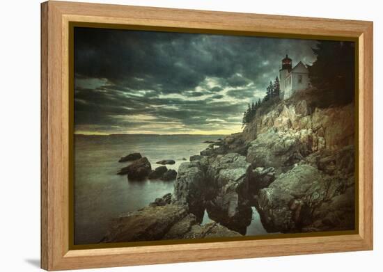 Bass Harbor Mood-Vincent James-Framed Premier Image Canvas