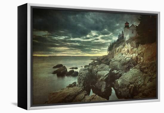 Bass Harbor Mood-Vincent James-Framed Premier Image Canvas