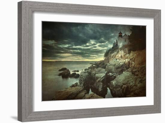 Bass Harbor Mood-Vincent James-Framed Photographic Print