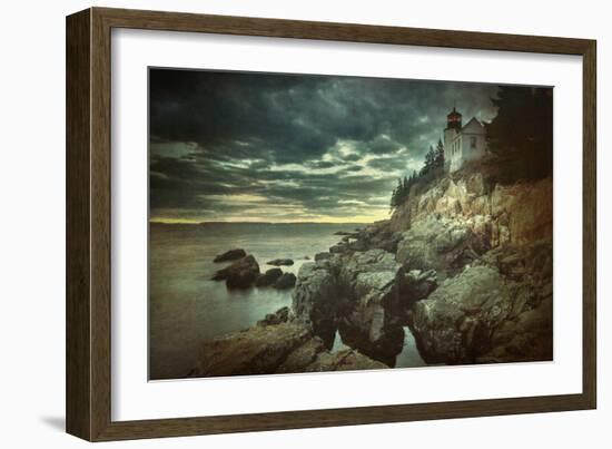 Bass Harbor Mood-Vincent James-Framed Photographic Print