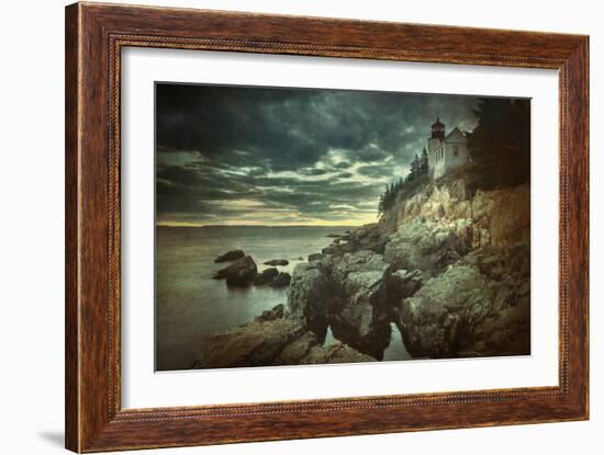 Bass Harbor Mood-Vincent James-Framed Photographic Print