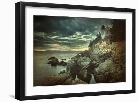 Bass Harbor Mood-Vincent James-Framed Photographic Print