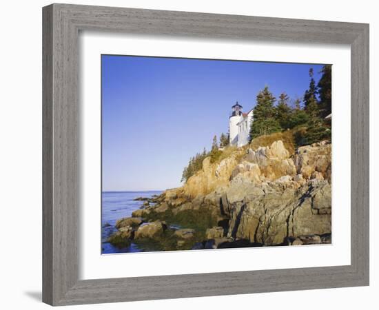 Bass Harbour Lighthouse, Acadia National Park, Maine, New England, USA-Roy Rainford-Framed Photographic Print