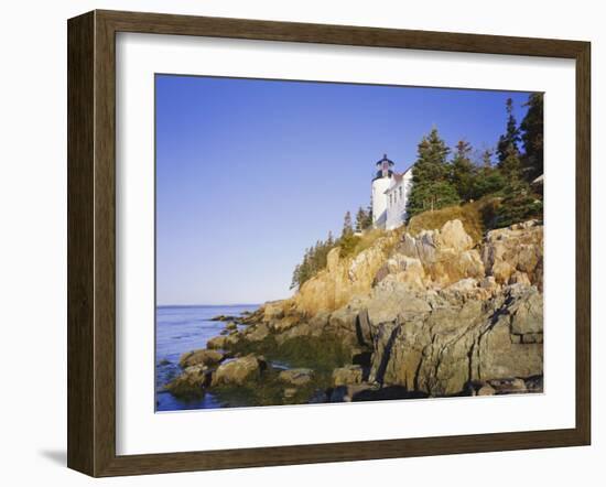 Bass Harbour Lighthouse, Acadia National Park, Maine, New England, USA-Roy Rainford-Framed Photographic Print