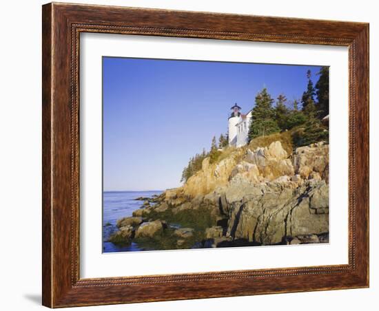 Bass Harbour Lighthouse, Acadia National Park, Maine, New England, USA-Roy Rainford-Framed Photographic Print