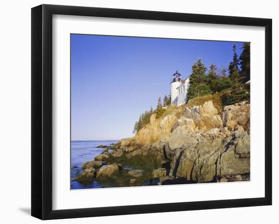 Bass Harbour Lighthouse, Acadia National Park, Maine, New England, USA-Roy Rainford-Framed Photographic Print