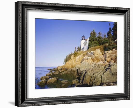 Bass Harbour Lighthouse, Acadia National Park, Maine, New England, USA-Roy Rainford-Framed Photographic Print