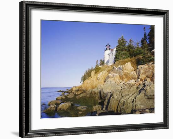 Bass Harbour Lighthouse, Acadia National Park, Maine, New England, USA-Roy Rainford-Framed Photographic Print